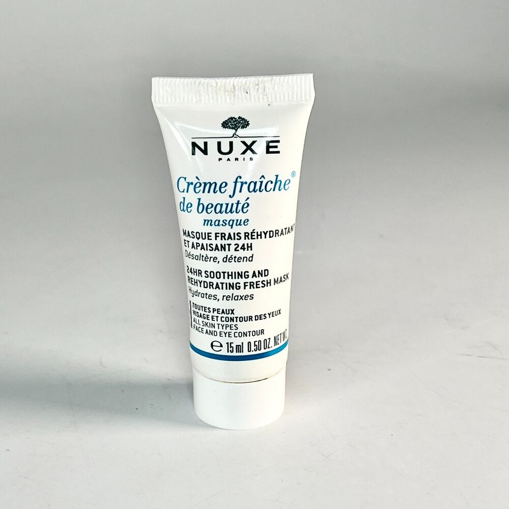 Nuxe Creme Fraiche De Beaute Mask 24hr Soothing Rehydrating Travel .5oz 15ml New